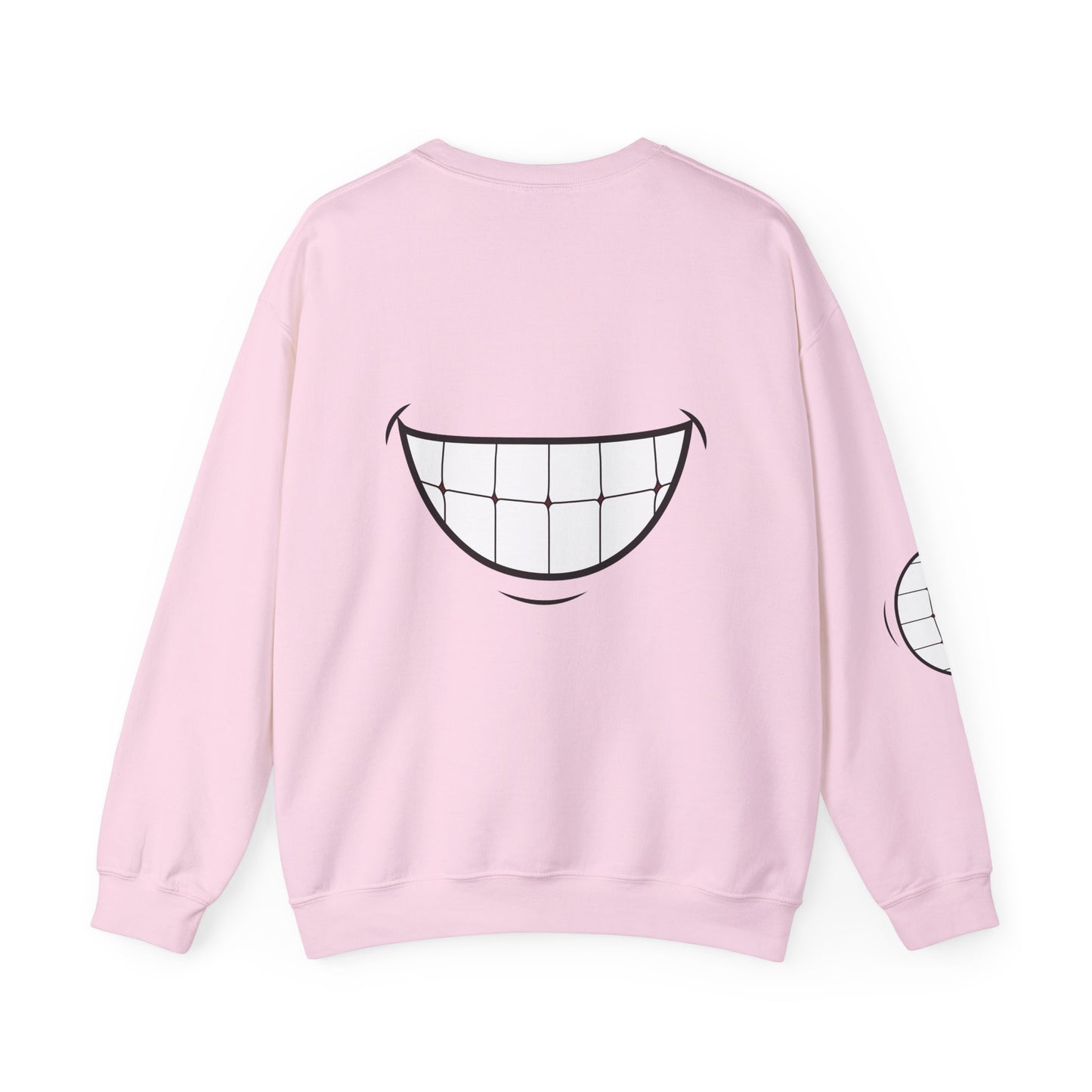 Funny Smile Crewneck Sweatshirt - "Life’s Short. Smile While You Still Have Teeth"