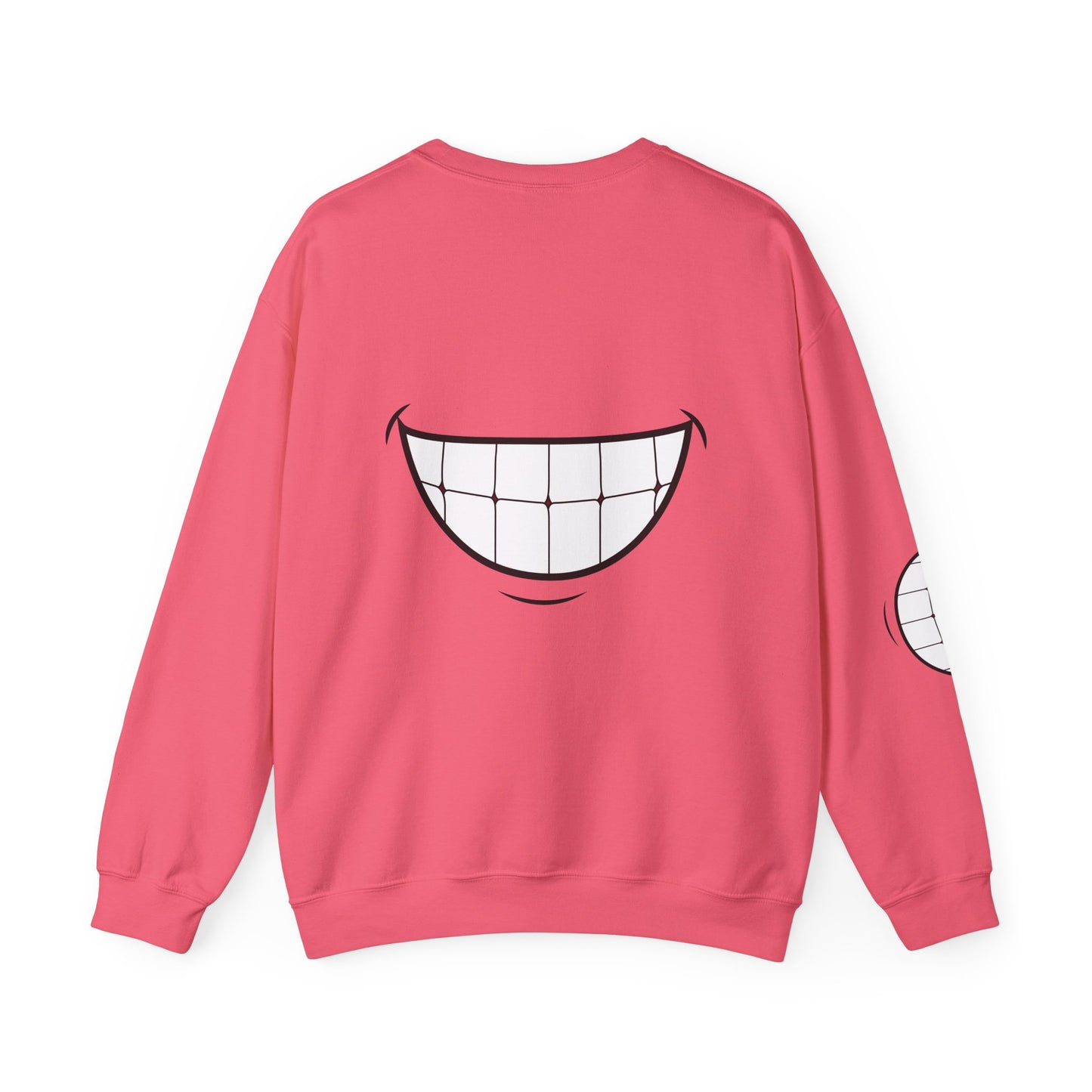 Funny Smile Crewneck Sweatshirt - "Life’s Short. Smile While You Still Have Teeth"