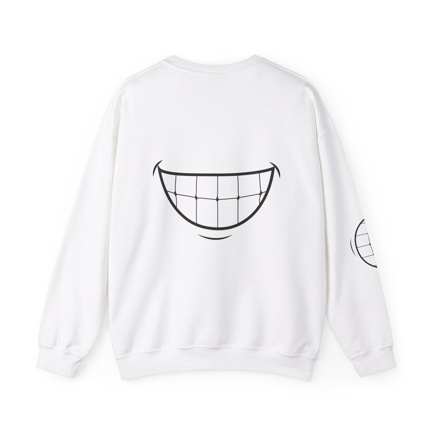 Funny Smile Crewneck Sweatshirt - "Life’s Short. Smile While You Still Have Teeth"