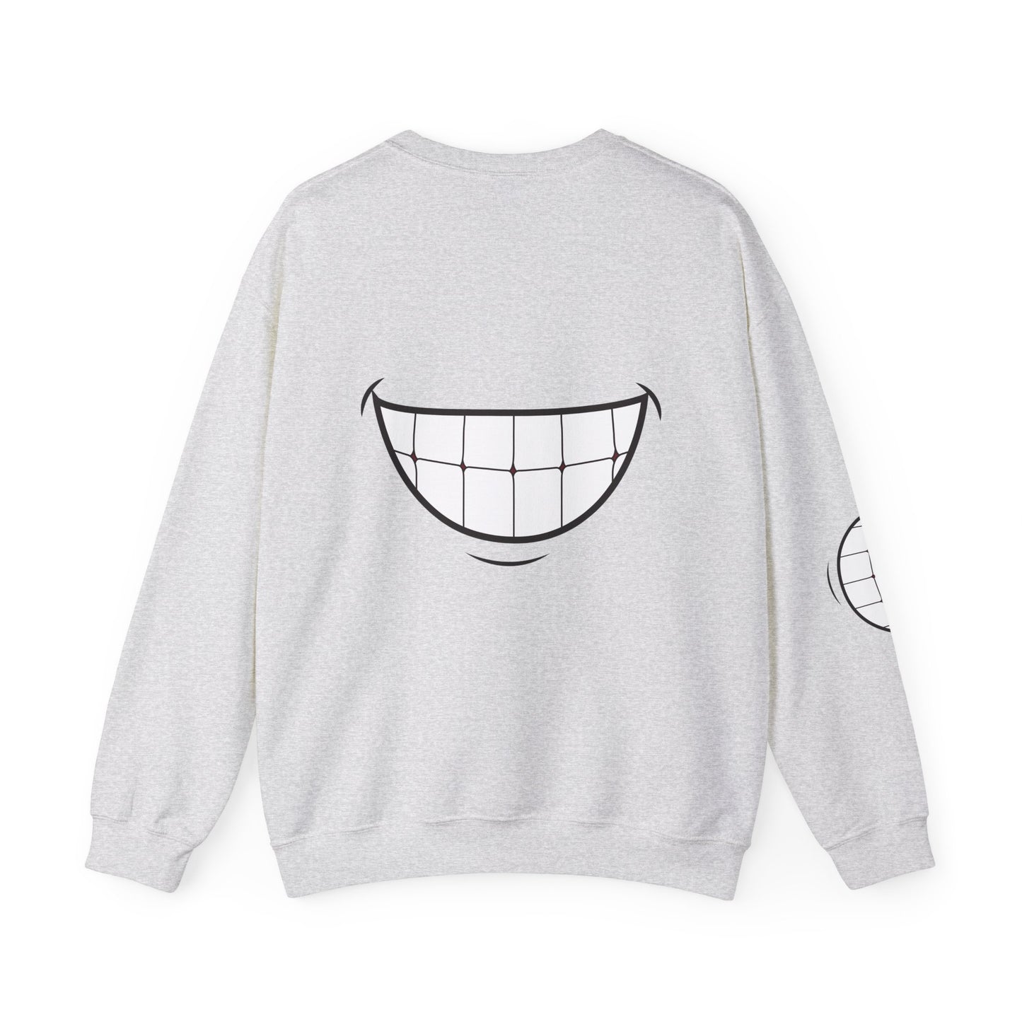 Funny Smile Crewneck Sweatshirt - "Life’s Short. Smile While You Still Have Teeth"